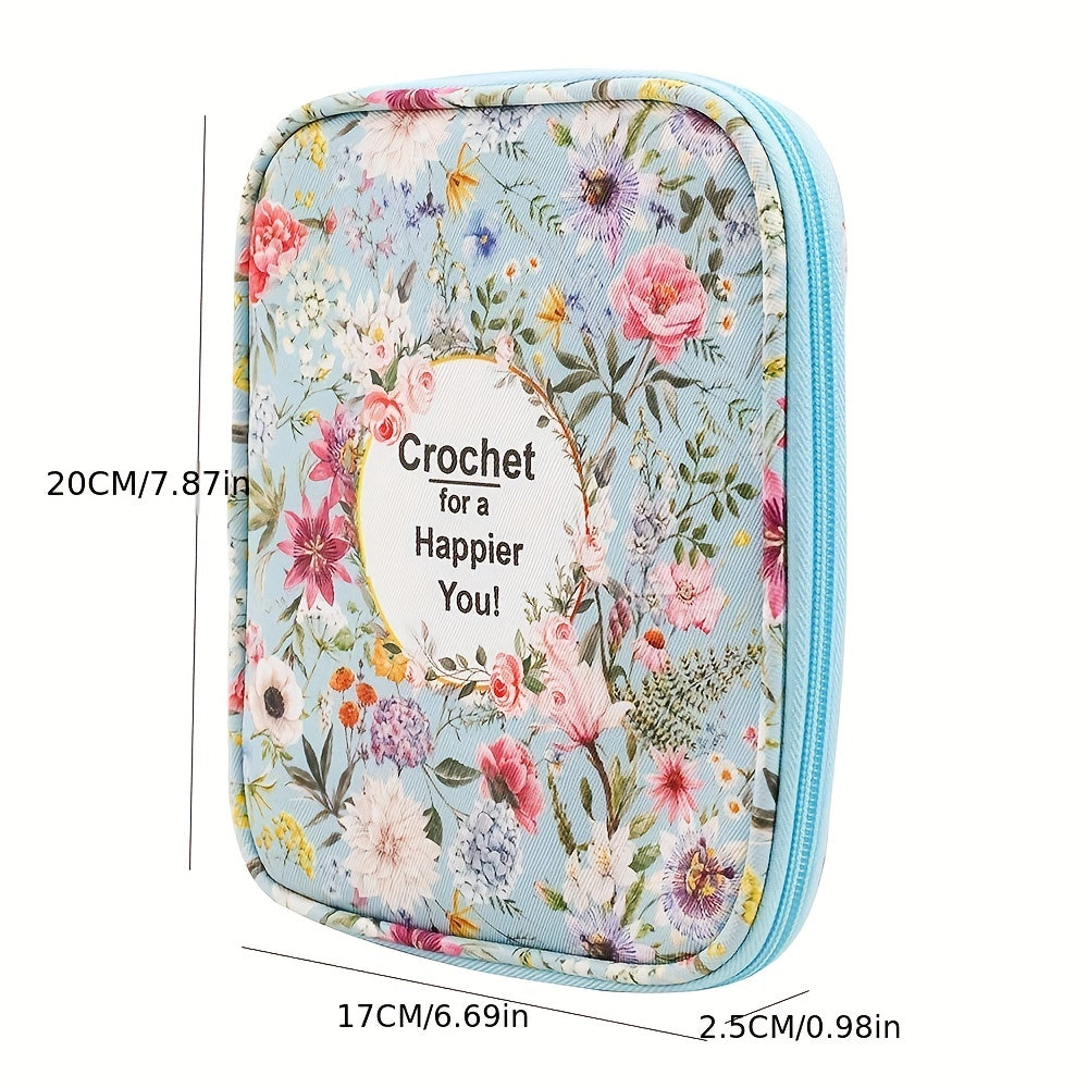 Crochet Storage Bag Knit Needle Zippered Storage Bag Waterproof