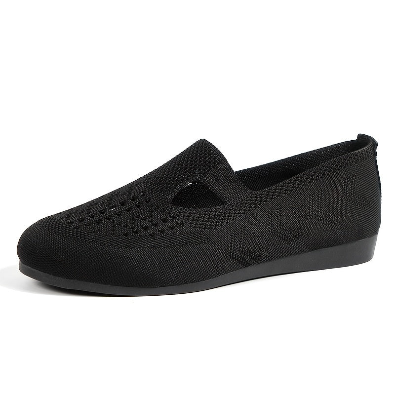 Women's Lightweight Breathable Knit Flat Shoes