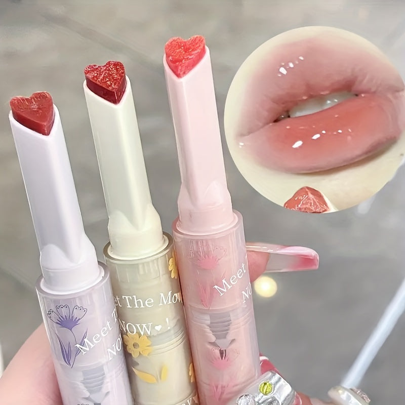 Solid Lip Gloss Lipstick Jelly Love Hydrating Moisturizing Dewy Lip