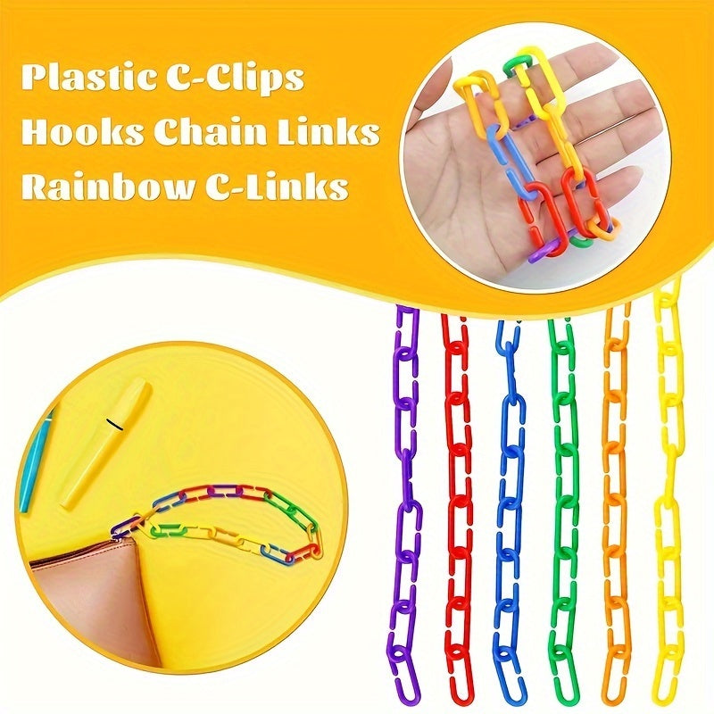 C Hook Chain Toy For Cognitive Development & Fine Motor Skills