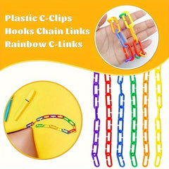 C Hook Chain Toy For Cognitive Development & Fine Motor Skills