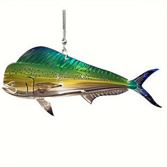 Shark Acrylic Car Mirror Pendant Bag & Key Chain Accessory Christmas Ornament