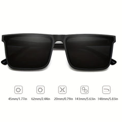 Square Sunglasses Anti Glare UV400 Sun Shades for Driving Beach Travel