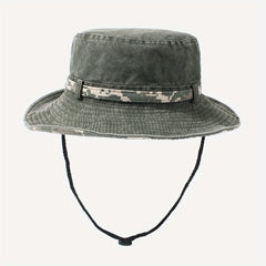 Camouflage Bucket Hat Wide Brim Sun Hat Unisex