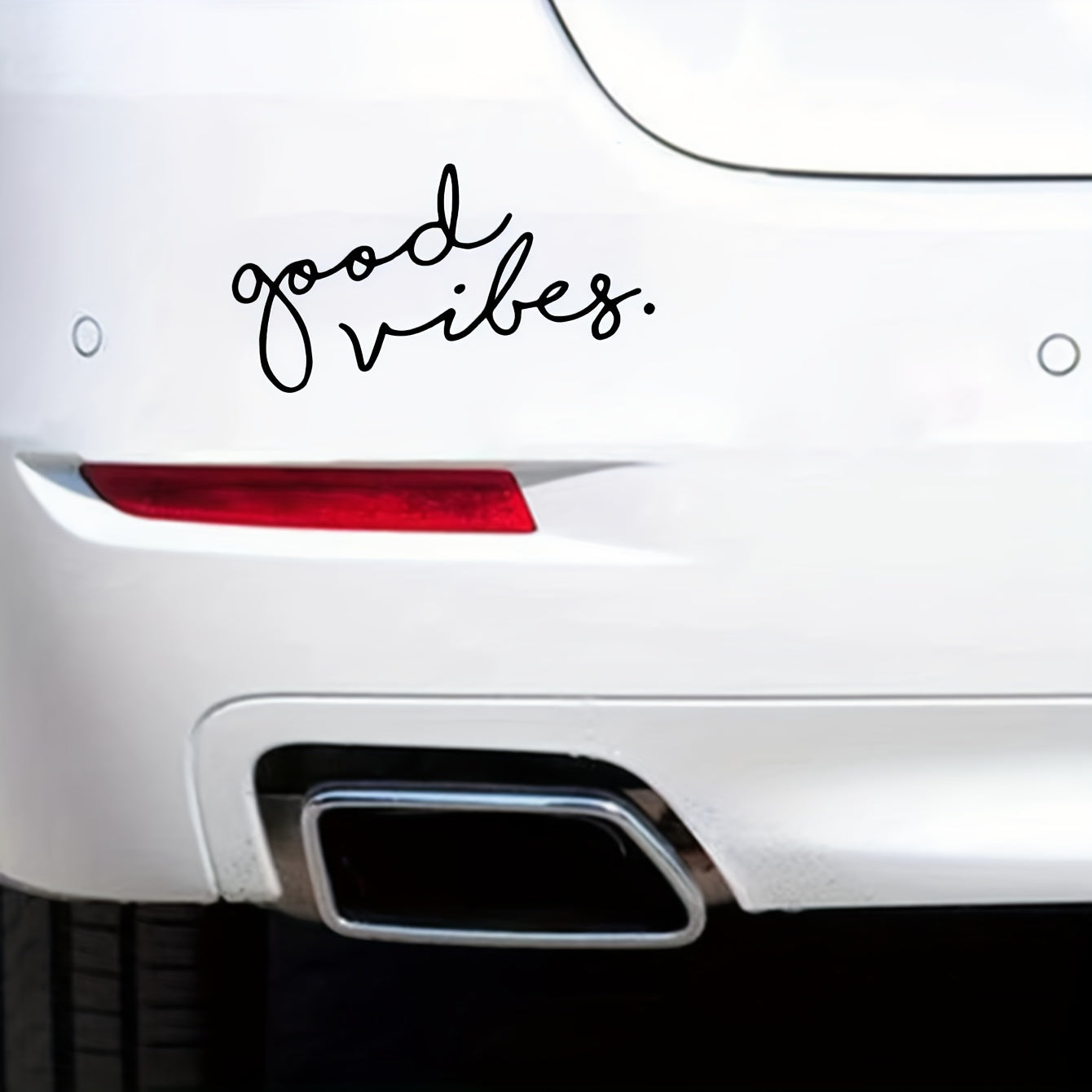 Good Vibes Car Sticker Set - Front & Rear Glass Body Pull Stickers