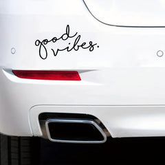 Good Vibes Car Sticker Set - Front & Rear Glass Body Pull Stickers