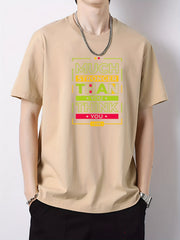 Men's Graphic Crew Neck Active T shirt Casual Comfy Tees For Summer