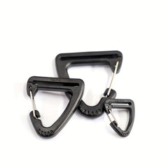 5pcs Triangle Plastic Hanging Buckle Carabiner Outdoor Camping Backpack Hook