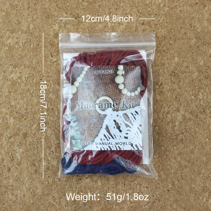Macrame Kit for Beginners DIY Earphone Case with Tutorial