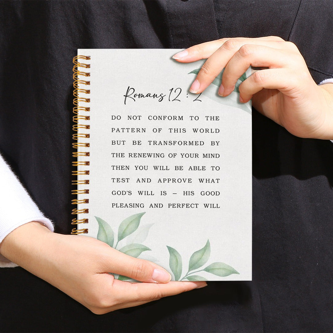 Leaf Bible Verse Journal Notebook 50 Pages Inspirational Writing Diary