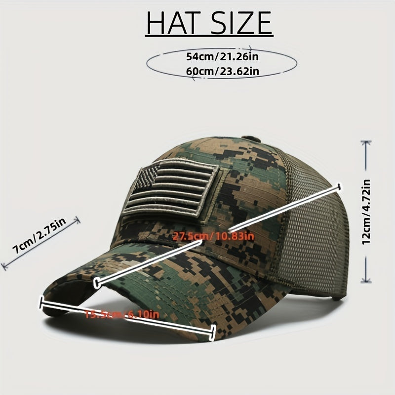 Outdoor Camouflage Embroidery Baseball Cap Fisherman Hat Sun Hat