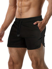 Stretchy Men's Workout Shorts for Fitness & Bodybuilding