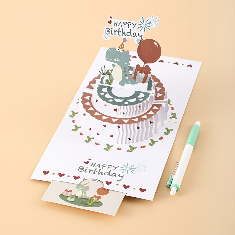 3D Birthday Cake Shaped Card Multiple Styles
