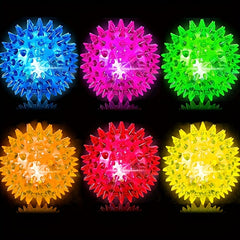 LED Flashing Spiky Sensory Stress Ball - Glow in the Dark - School Rewards