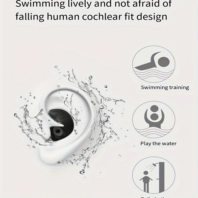 Spiral Silicone Earplugs Waterproof Anti-noise for Swimming Diving Surf