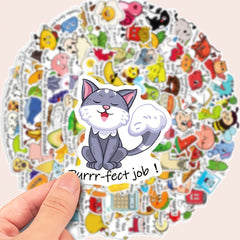 DIY Graffiti Stickers Rewards Encouragement Phrases Fun Cycling Decals