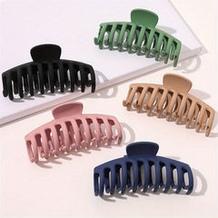 5pcs Frosted Hair Claw Women's Shark Claw Combination Set