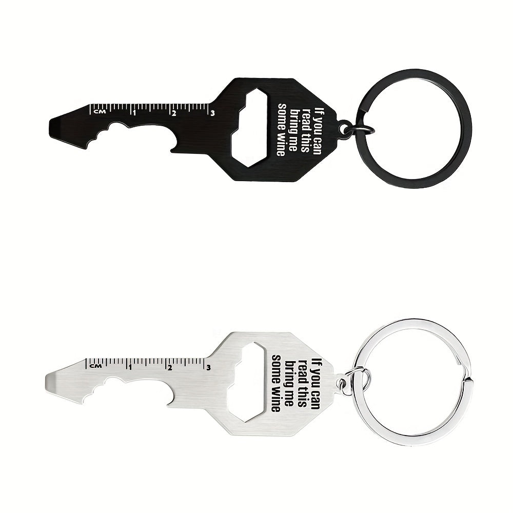 Multi-Function Hex Keychain Bottle Opener Screwdriver