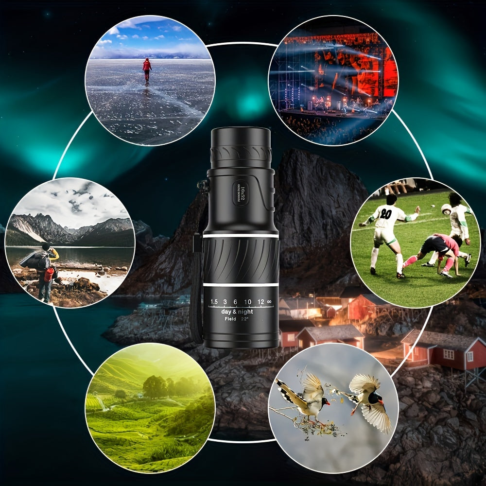 16x52 Monocular Telescope 8x BAK4 Prism Monocular For Outdoor Activities