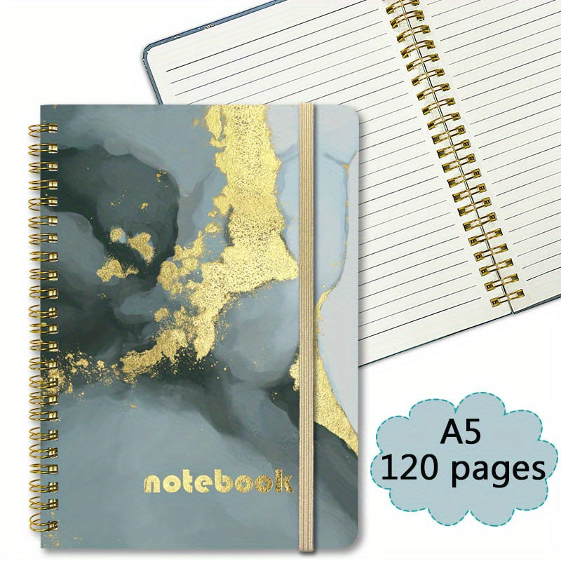 Marble Pattern Spiral Coil Notebook 120 Pages