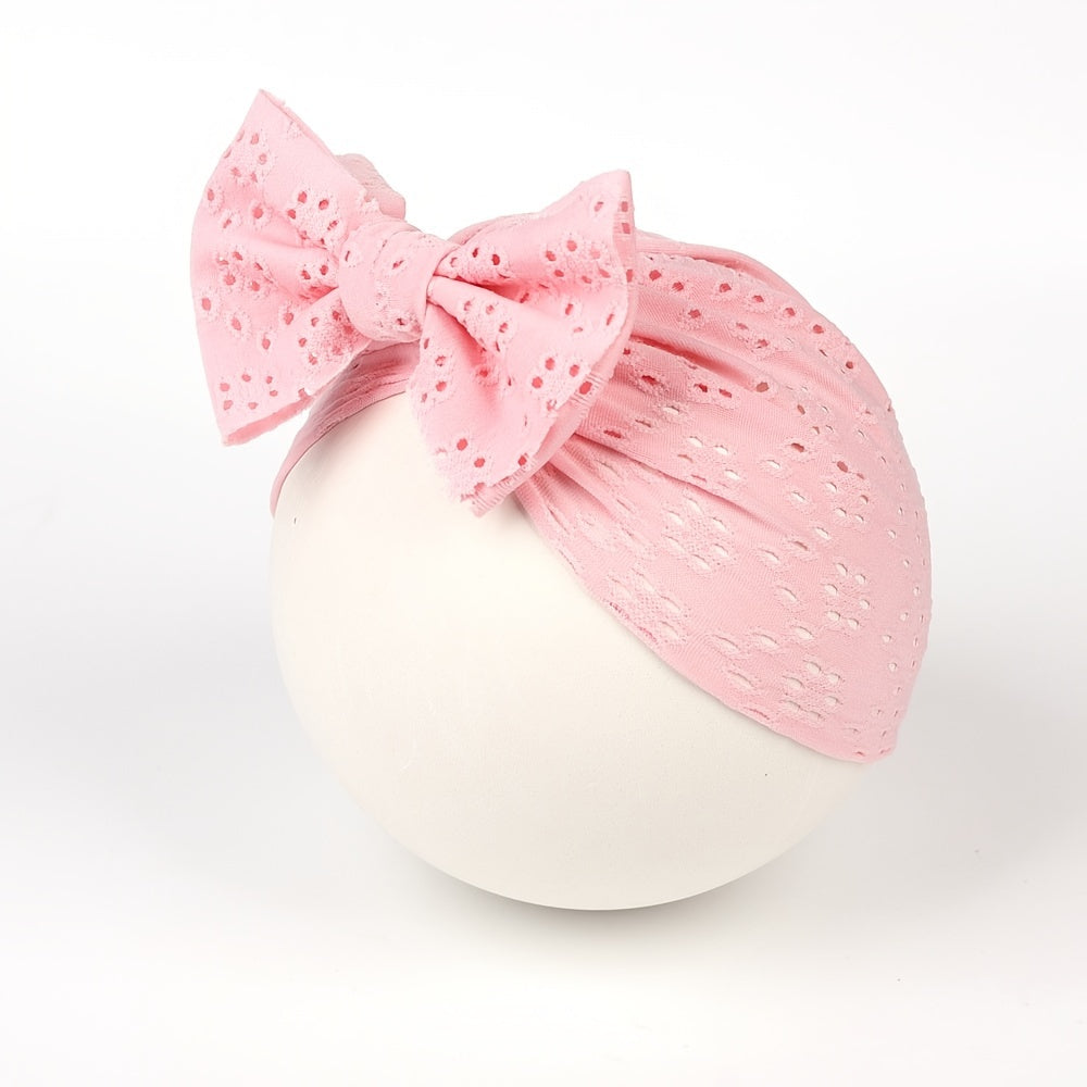 Newborn Baby Head Wrap Hat Bow Turban Cap for Girls