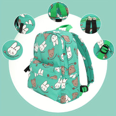 Kids Backpack Cartoon Rabbit Bear School Bag