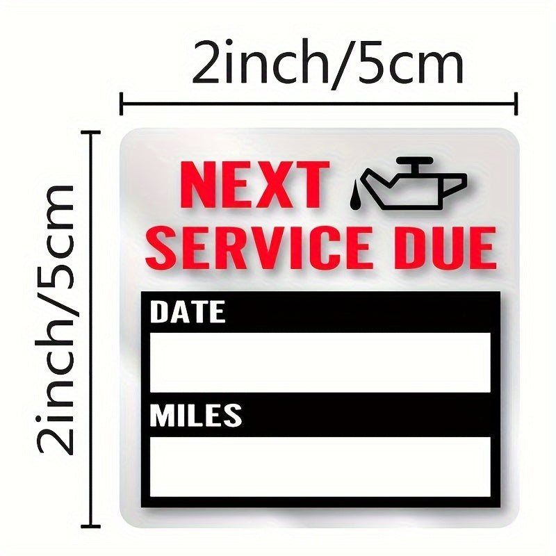 100pcs Car Change Repair Reminder Sticker Self-adhesive Label