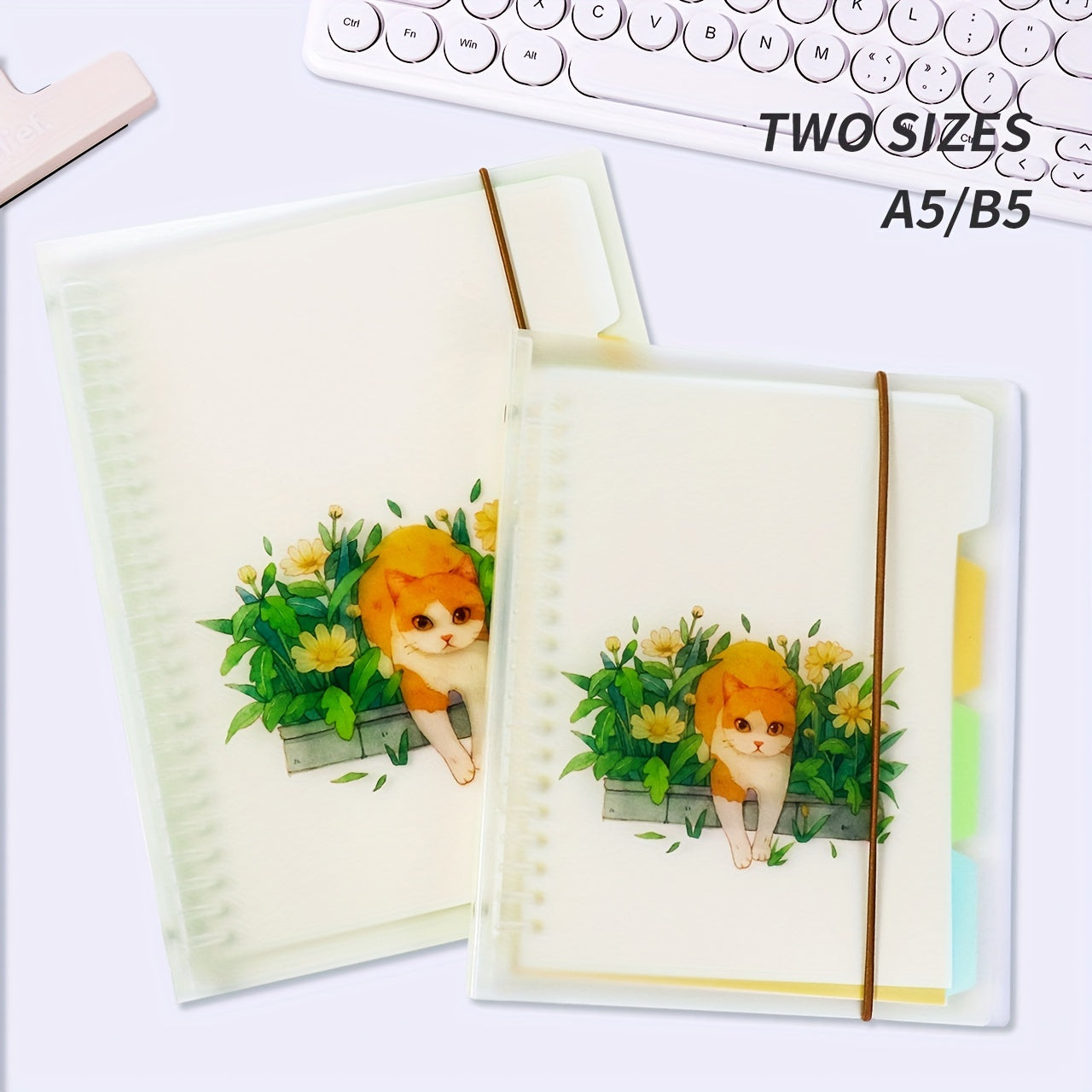 Hongtai B5 Loose Leaf Grid Notebook - 50 Thick Pages, High Value, Non-Sticky