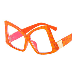 Oversize Butterfly Spectacle Lens Light Blocking Eyeglass Frame