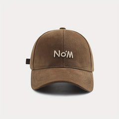 No'M Embroidery Baseball Cap Solid Couple Dad Hats Unisex Sun Hats
