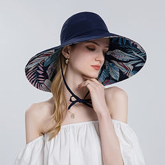 Foldable Wide Brim Sun Hat UV Shade Cap Women Camping Fishing