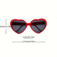 Men's Oversized Heart Shaped Frame Sunglasses Party Decor