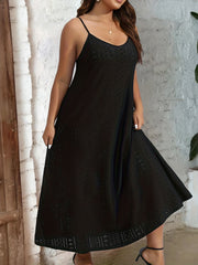  Eyelet Embroidered Maxi Cami Dress