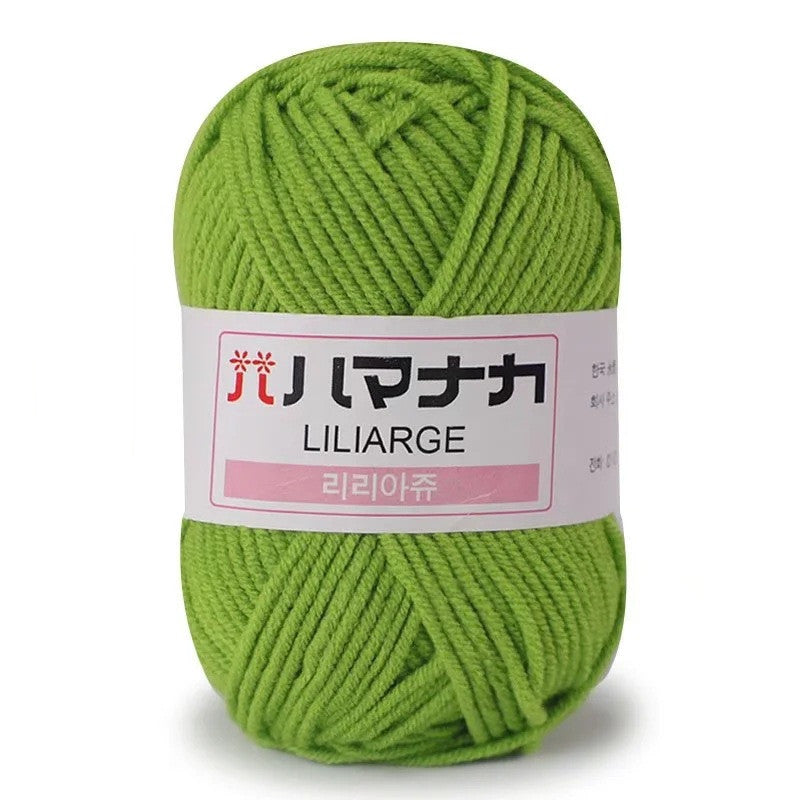 Milk Cotton Hand Knitted Thread 100 Acrylic 10pcs
