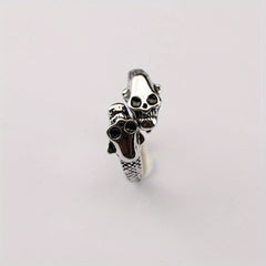 Men's Skull Ring Adjustable Punk Hip Hop Ring