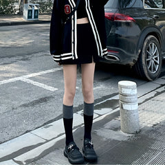 Colorblock Calf Socks Knee High Stockings