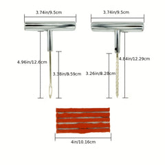 Heavy Duty Tire Repair Kit 23pcs w/ Universal Patch Kit for Car Motorcycle Truck