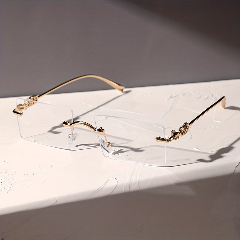 Men's Metal Rimless Glasses