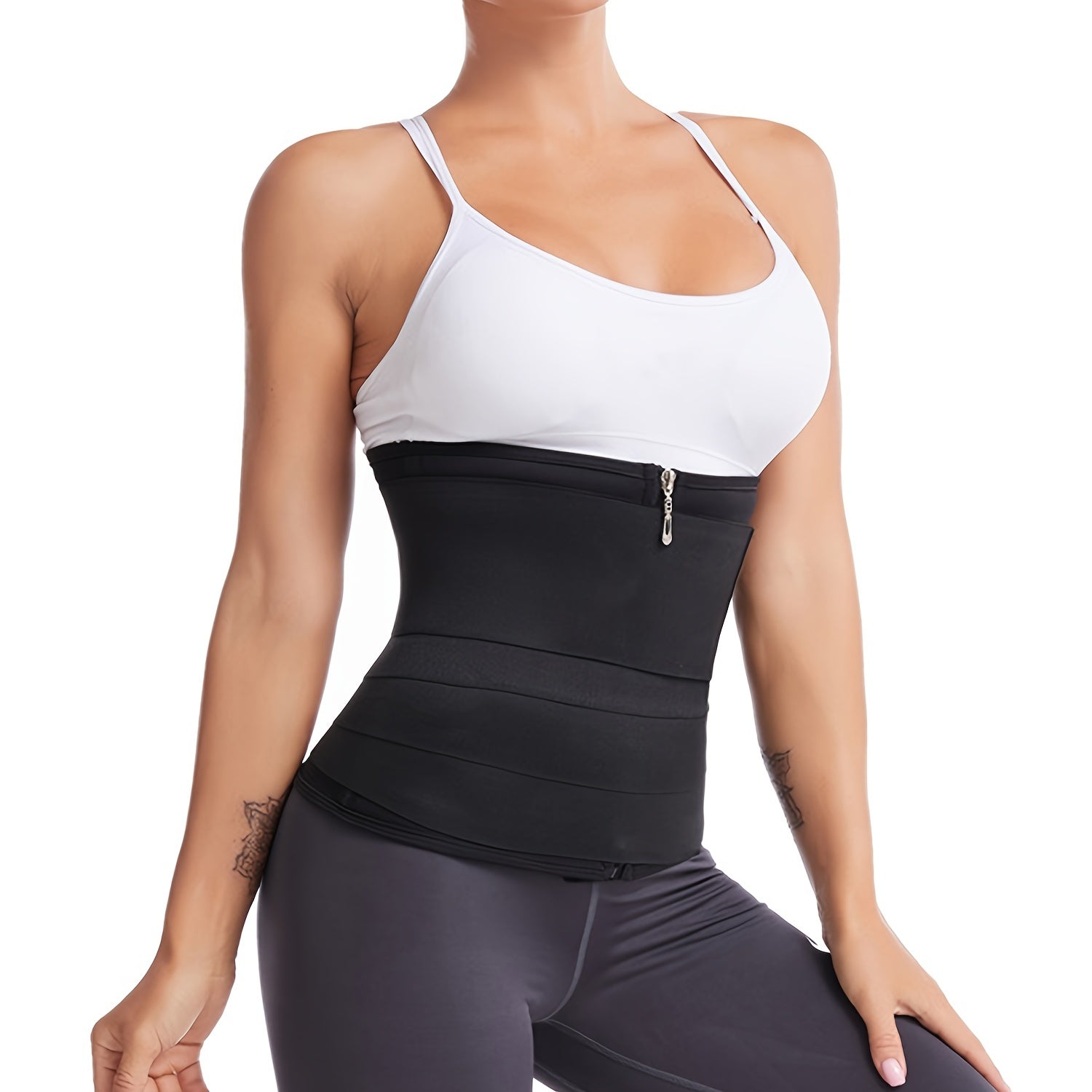 Zipper Waist Trainer Tummy Wrap Tummy Control Belly Belt Women's Underwear