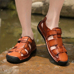 Men's Vintage Slip On Outdoor Sandals Summer Hiking Shoes