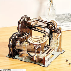 3D Wooden Puzzles Marble Run Set Mechanical Model Kits