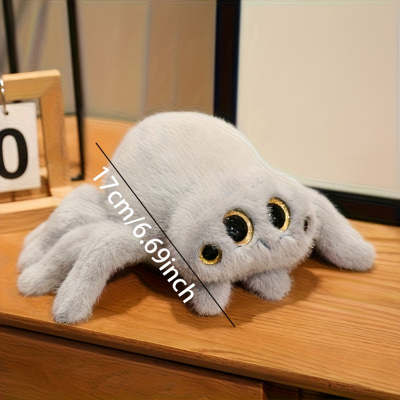 Halloween Spider Plush Toy Soft Gray & Striped Boys & Girls Party