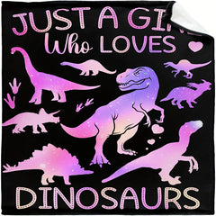 Dinosaur Pattern Blanket Lightweight Throw for Home & Outdoor Use