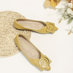 Women's Pointed Toe Flats Soft Sole Solid Slip On Shoes