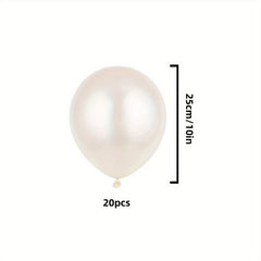20pcs Pearl Balloons for Birthdays Weddings Home Decoration Parties