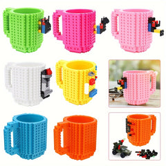 350ml Building Block Coffee Cup Solid Creative Water Cup