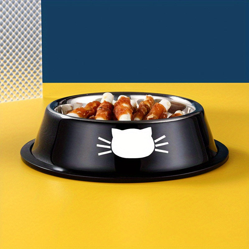 Stainless Steel Cat Bowl Non Slip Base Easy to Clean