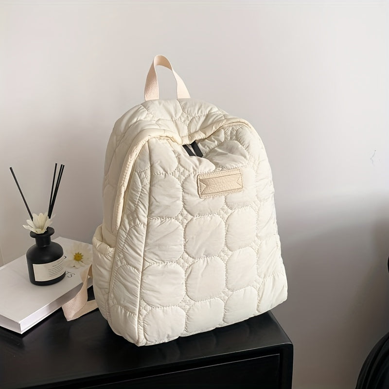 Puffer Quilted Backpack Lightweight Travel Daypack