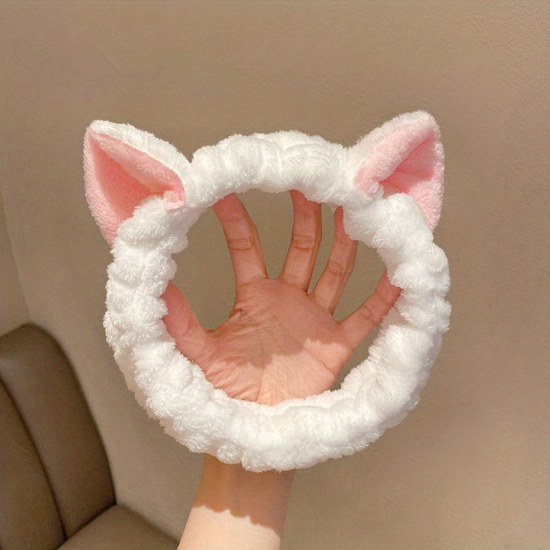 Cat Ear Hair Band Ladies Hair Band Plush Face Hair Accessories