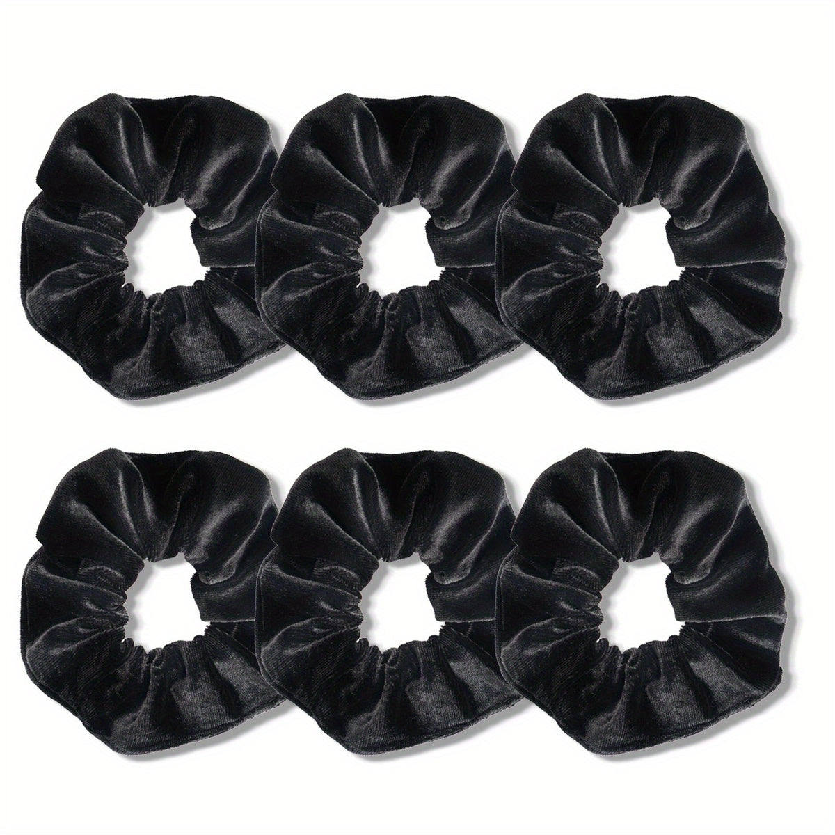 6pcs Large Velvet Scrunchie Hair Tie Female Rubber Band Hair Accessories